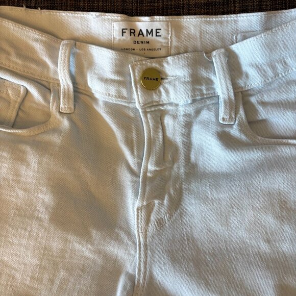 FRAME Le Cutoff Light Blue Denim Shorts - Stylish & Comfortable. Women’s 26 - Picture 3 of 8